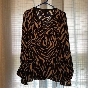Women's Rafaela zebra striped blouse